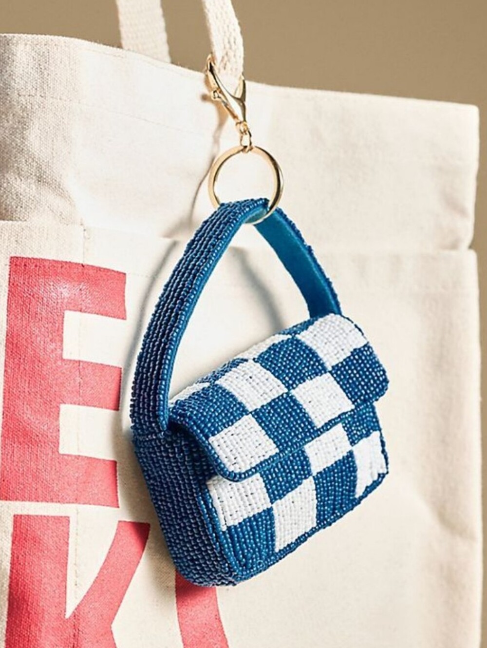 Anthropologie the Fiona beaded bag charm New